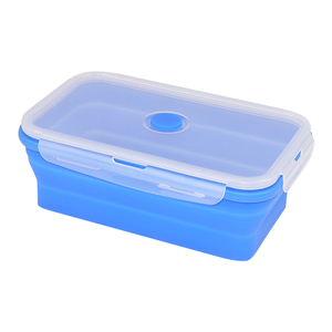 Tái Sử Dụng Hình Chữ Nhật Hình Silicone Có Thể Gập Lại Hộp Ăn Trưa <span class=keywords><strong>Container</strong></span> Lưu Trữ Thực Phẩm - Product Image 6
