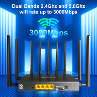 Router Wi-Fi 6 Mesh de Doble SIM 4G/5G de Alta Velocidad con OpenVPN, Antenas Externas y Ranura para Tarjeta SIM