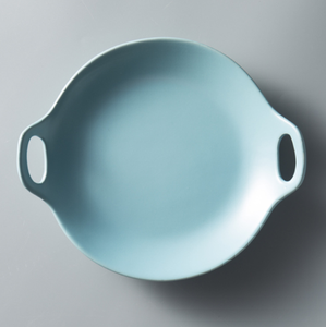 Plato de <span class=keywords><strong>sushi</strong></span> de disco binaural, vajilla de cerámica, plato de fruta, esmalte mate - Product Image 5