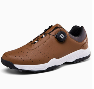 Zapatos de Golf Impermeables para Hombre, con Púas, Ligeros, Transpirables, Duraderos, de Cuero, para Entrenamiento al Aire Libre, para Todas las Temporadas, Talla Grande - Product Image 2