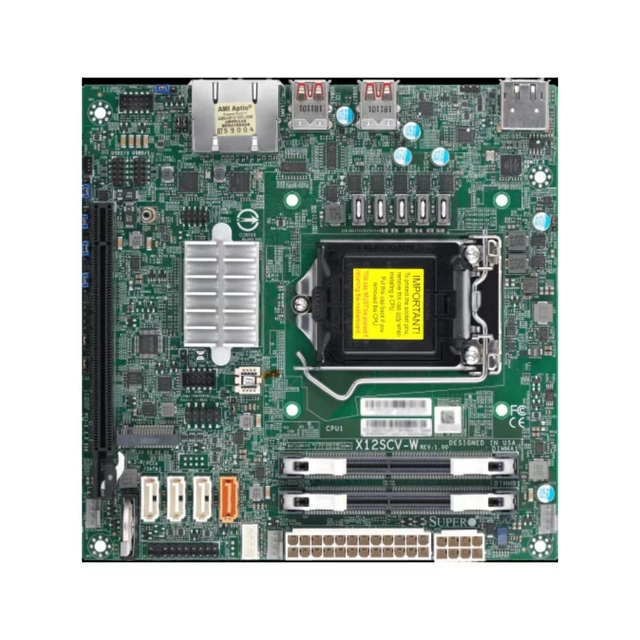 Motherboard Supermicro MBD-X12SCV-W-O W480E LGA1200 Intel Core 10th I9 I7 I5 I3 LGA1200 SATA M.2 DDR4Supermicro MBD-X12SCV-W-O W