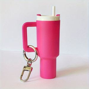 Cute Tumbler Keychain Mini Cup Accessories Chapstick Holder Bag <b>Key</b> <b>Chain</b> Accessories - Product Image 5