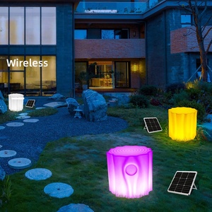 Muebles de Exterior RGB de 16 Colores con Luz LED, Muebles Iluminados con Fuente de Luz LED, Mesa de Bar, Silla LED para Bodas - Product Image 5
