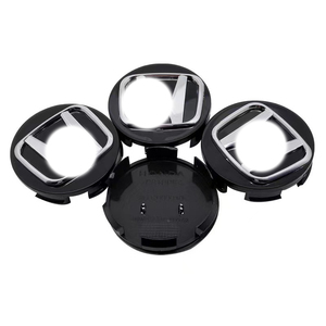 <span class=keywords><strong>Cache</strong></span>-moyeux de roue <span class=keywords><strong>58mm</strong></span> 69mm avec emblème autocollant pour Honda, logo personnalisé, noir, argent, rouge - Product Image 5