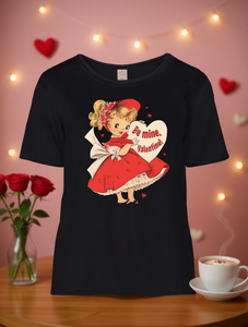 T-shirt girocollo da donna Egg Tart Direction con stampa a tema San Valentino, vestibilità regolare, per tutte le stagioni, in jersey 100% cotone - Product Image 2