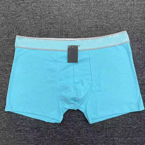 Caleçons Boxers Tricotés Mi-Hauts pour Hommes <span class=keywords><strong>Rainbao</strong></span> en Coton Respirant 5% Spandex Imprimé Numérique avec Logo à la Taille – En Stock - Product Image 2