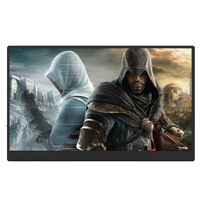 Moniteur portable en alliage d'aluminium super mince IPS Type C de 17.3 pouces pour Switch PS5 pour téléphone portable TV