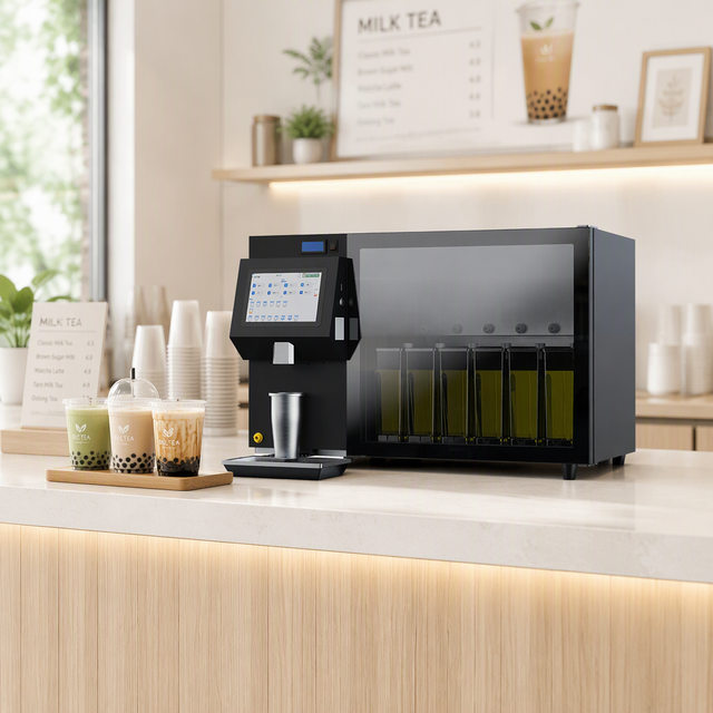Commercial New Stainless Steel Boba Milk Tea Maker Equipment Bubble Tea Counter Machines for Tea Shops & Cafés