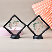 Ornement d'arbre décoratif en cristal et pierres précieuses pour étagère, centre de table de salon et cadeau de pendaison de crémaillère
