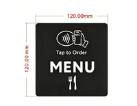 Carte NFC de menu réinscriptible avec puce 213, carte intelligente pour avis sur les réseaux sociaux, autocollant 3M, carte de table en acrylique pour mariage, cartes NFC de menu