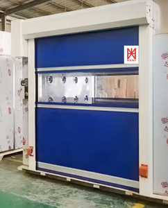 Puerta Rápida de PVC de Nuevo Material, Diseño Moderno Impermeable, Fácil de Instalar, Puerta de Garaje con Radar - Product Image 1