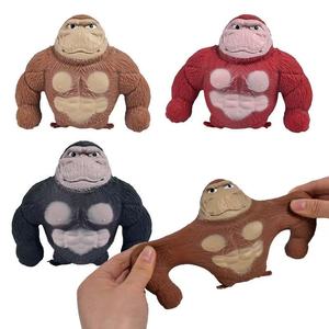 Juguete Antiestrés de TPR con Forma de Gorila, Divertido, de Rebote Rápido, Elástico, para Adultos, Pelota para Apretar - Product Image 1
