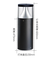 Lámpara de jardín al aire libre impermeable Ip65 6W 9W 12V Hotel decoración del hogar bolardo al aire libre Led Luz de césped