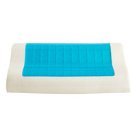 Modernes Festes Gel-Memory-Foam Nackenstützkissen mit Wellenform Langsam Rückfedernd für Einzelpersonen Unisex Studenten