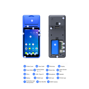5.5 inch cầm tay cầm tay tất cả trong một POS hệ thống Android với máy quét mã vạch máy in và Đầu đọc thẻ - Product Image 4