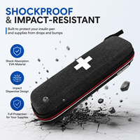Sac isotherme personnalisé de haute qualité pour insuline, en tissu Oxford, avec fermeture éclair, résistant à l'eau, grande capacité, étui de rangement médical OEM ODM, production en gros
