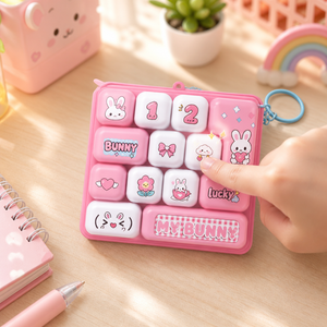 Jouet anti-stress à 13 touches, bouton mécanique à pression pour les doigts, pendentif de sac, clavier fidget, clicker, jouet de décompression Push Pop - Product Image 2
