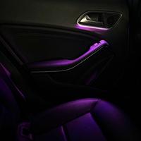 Kit d'éclairage ambiant LED 12 couleurs X156 pour Mercedes Benz GLA-class 2013-2019 W156, aérateur lumineux, tweeter rotatif 4D