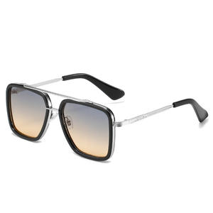 Lunettes de soleil carrées pour hommes XH3240, monture en alliage de cuivre noir, protection UV400, pour la pêche, les sorties, la mode - Product Image 2