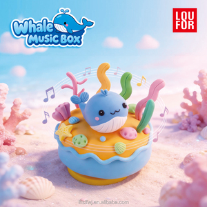 ชุดดินปั้นแห้งแบบกล่องดนตรีรูปวาฬ - ชุดงานฝีมือ DIY สำหรับเด็ก พร้อมฟังก์ชั่นดนตรี ของเล่นเสริมสร้างความคิดสร้างสรรค์และเป็นของขวัญ - Product Image 3