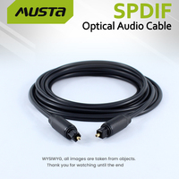 Câble audio optique Toslink blindé de haute qualité plaqué or 24 carats avec gaine en PVC, connecteur mâle-mâle pour haut-parleur HDTV