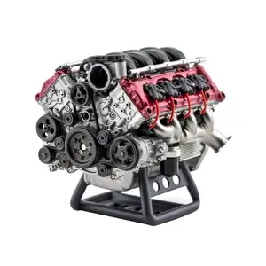 MAD RCフルシミュレーションV8エンジンはAX90104 SCX10 Kapla VS4-10プロフェッショナル/スーパーモデル自動車アセンブリをサポート