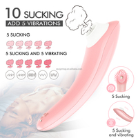 Meistverkaufter Wasserdichter Silikon Klitoris- & Vaginal-Saugvibrator 9 Vibrationsmodi USB-Aufladbar Fernbedienung für Frauen