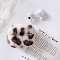 Housse de protection pour écouteurs en peluche de style coréen à imprimé léopard pour AirPods Pro 2 4 2 1 pour AirPods 3 Étui pour téléphone Accessoires