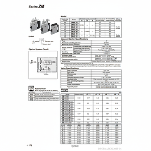 SMC Pneumatics Equipo de manipulación de materiales eyector de vacío de - Product Image 1