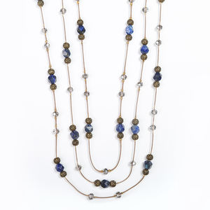 2025 nouveaux colliers longs en cire multicouche Offres Spéciales populaires pour femmes cadeaux prêts à expédier - Product Image 1