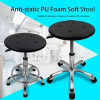 Chaise de laboratoire moderne ESD réglable en cuir PU antistatique pour l'école, l'hôpital, le salon