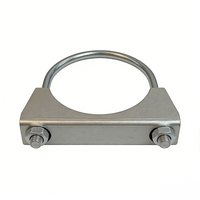 Collier de serrage en U pour échappement automobile, galvanisé, pour réparation de tuyau de silencieux
