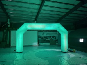 Gapura Masuk Tiup Tersegel 5m, Inflatable Iklan PVC yang Diperkuat dengan Panel Logo untuk Start Finish Lomba Marathon - Product Image 6
