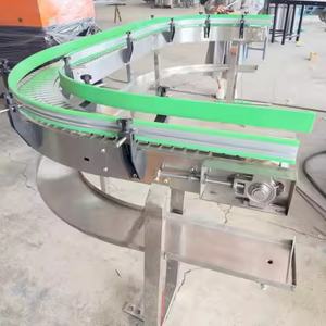 Op Maat Gemaakte Platte Ketting Transportband Drankvullijn Flexibele Transportband U-Vorm Ringdraai Transportband - Product Image 4