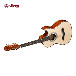 Guitare acoustique Bajo Quinto 41 pouces à 10 cordes pour étudiants, prix de gros AF16CE-10 - Product Image 4