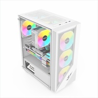 Casing komputer PC Gaming ATX USB3.0, casing komputer Tempered Glass desain kustom