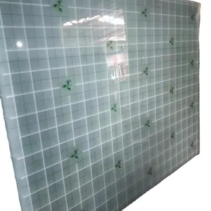 China fabricante preço de atacado folha de vidro fosco transparente colorido flor de gelo decorativa