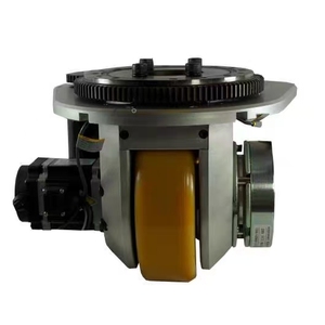 Rueda de poliuretano <span class=keywords><strong>AGV</strong></span> de 200mm, volante omnidireccional, capacidad de carga de 1000KG para Bola de maquinaria guiada automatizada Industrial - Product Image 3