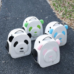 2025 yeni moda Panda-şekil kedi ve köpek kafesi süblimasyon katlama evcil hayvan seyahat çantası havayolu onaylı fermuar kapatma - Product Image 1