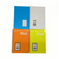 Carnet à spirale personnalisé en PP rigide A5, 120 feuilles lignées, style Kawaii, pour étudiants et professionnels