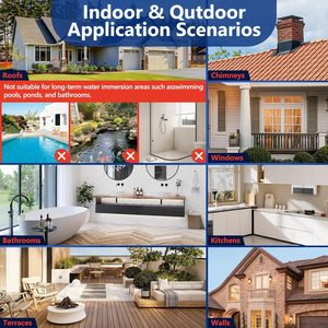 Revestimiento Sellador de Poliuretano Transparente e Impermeable para Techos, Paredes y Cocinas - Alta Resistencia, Ecológico, para Uso Interior/Exterior - Product Image 6