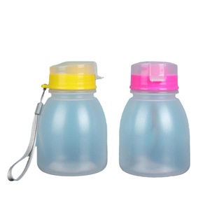 Wide Capped Plastic Water Bottle 580ml Hinged <b>Cap</b> With Handle For Outdoor Travel <b>Hiking</b> Beverage Storage - Product Image 2