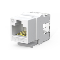 Conector Keystone Cat6A Cat7 de Alta Calidad 2021, Módulo de Red UTP, Conectores Keystone RJ45 Cat6