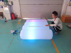 Columna de luz Led personalizada para exteriores, tubo de luz de pared de <span class=keywords><strong>aislamiento</strong></span> transparente, columnas inflables baratas - Product Image 6