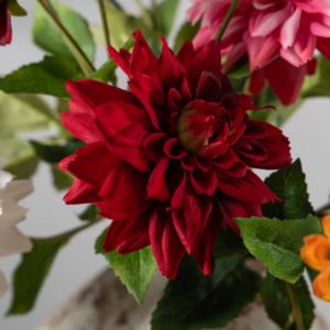 Flores de Dalia simuladas de aspecto realista de alta calidad fáciles de cuidar con tallos de alta calidad para exhibición - Product Image 4