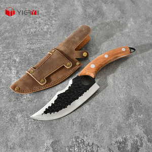 Cuchillo de matanza forjado para cortar carne, cuchillo inteligente de carnicero con bolsa de funda, cuchillo con mango de madera para Cocina - Product Image 4