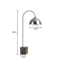 Lampe chauffante professionnelle à tête unique avec base en marbre pour buffet, hôtel et restaurant