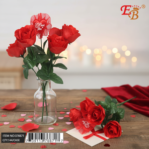12.5 \ "realistico Bouquet di rose artificiali 144 pezzi assortiti per la sistemazione di san valentino - Product Image 3