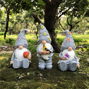 Hot Sales Outdoor Garten gesichtslose Elfen <span class=keywords><strong>Gnome</strong></span> Resin Crafts Modell Muster Dekoration - Product Image 1