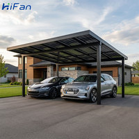 Structure de carport solaire de qualité commerciale, système de montage photovoltaïque en aluminium imperméable pour la recharge de véhicules électriques, certifié CE